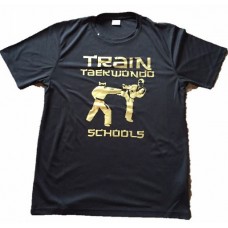 Train Taekwondo Club Tee - Black and Gold